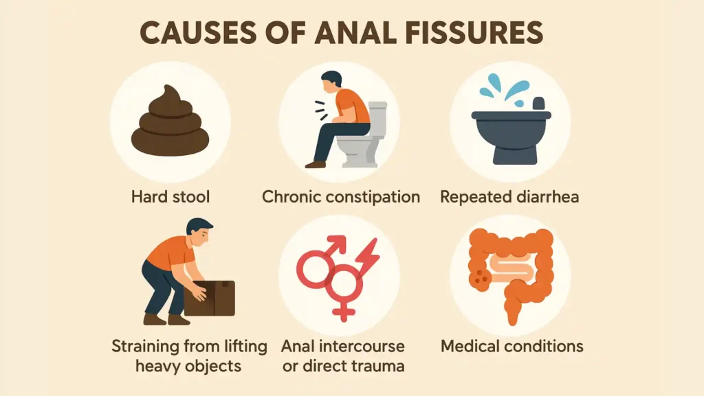 anal fissure causes