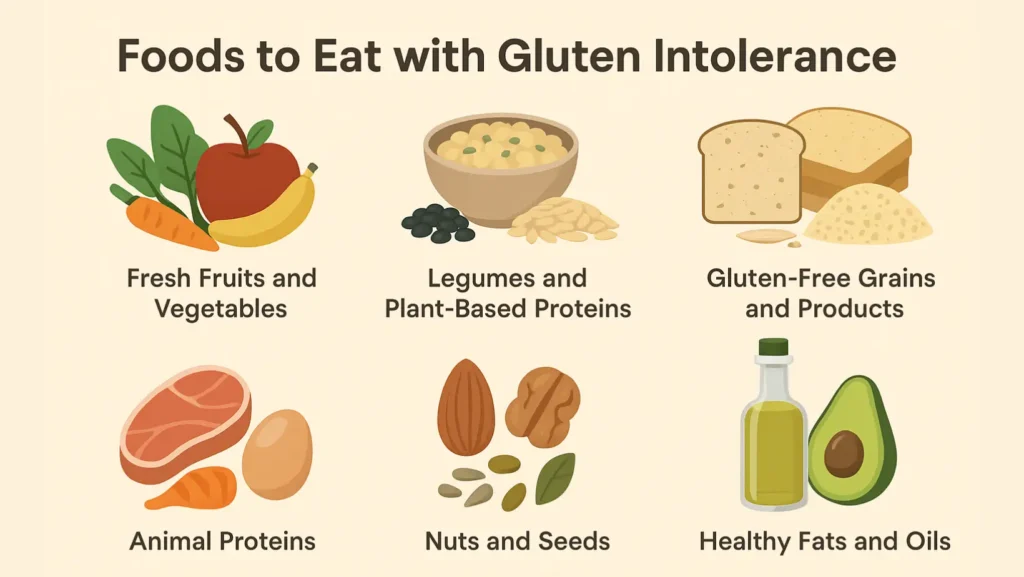 8 Foods To Avoid With Gluten Intolerance (And 7 To Eat) 2 foods to eat with gluten intolerance