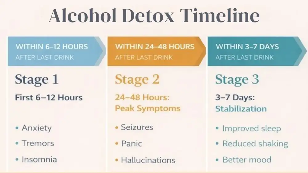 Alcohol Detox Symptoms Timeline