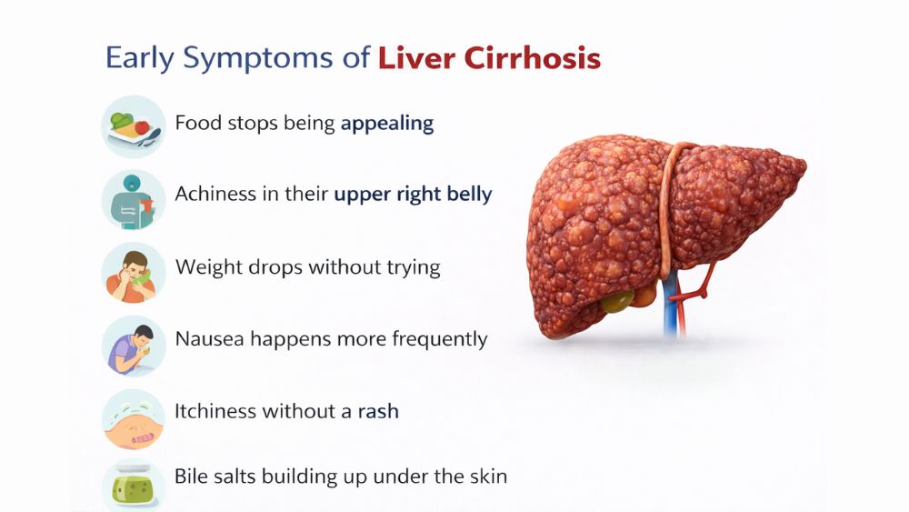 symptoms of liver chirrosis