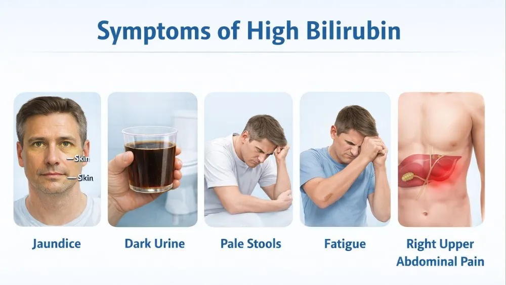 High Bilirubin Levels: Causes, Diagnosis, and Management 2 Symptoms of High Bilirubin