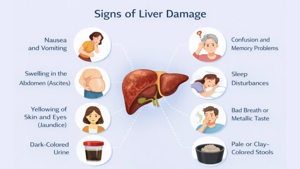 Early Signs Of Liver Damage: Causes & Stage, and Treatment 2 Signs of Liver Damage