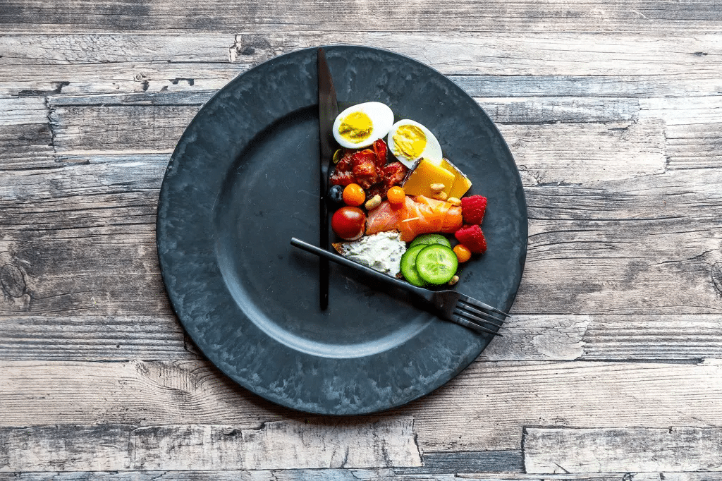 Fruits in plate for fast