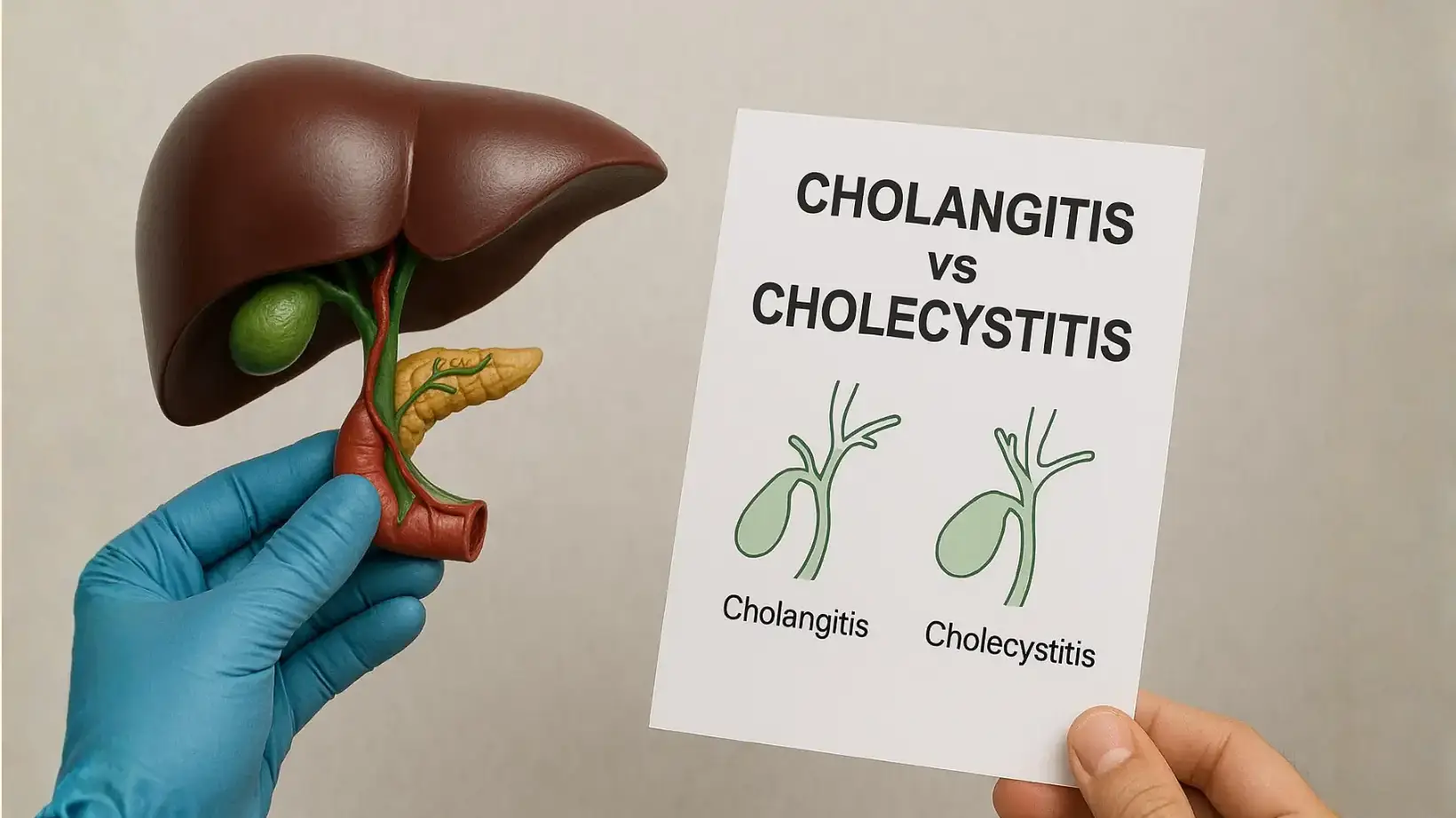 cholangitis vs cholecystitis