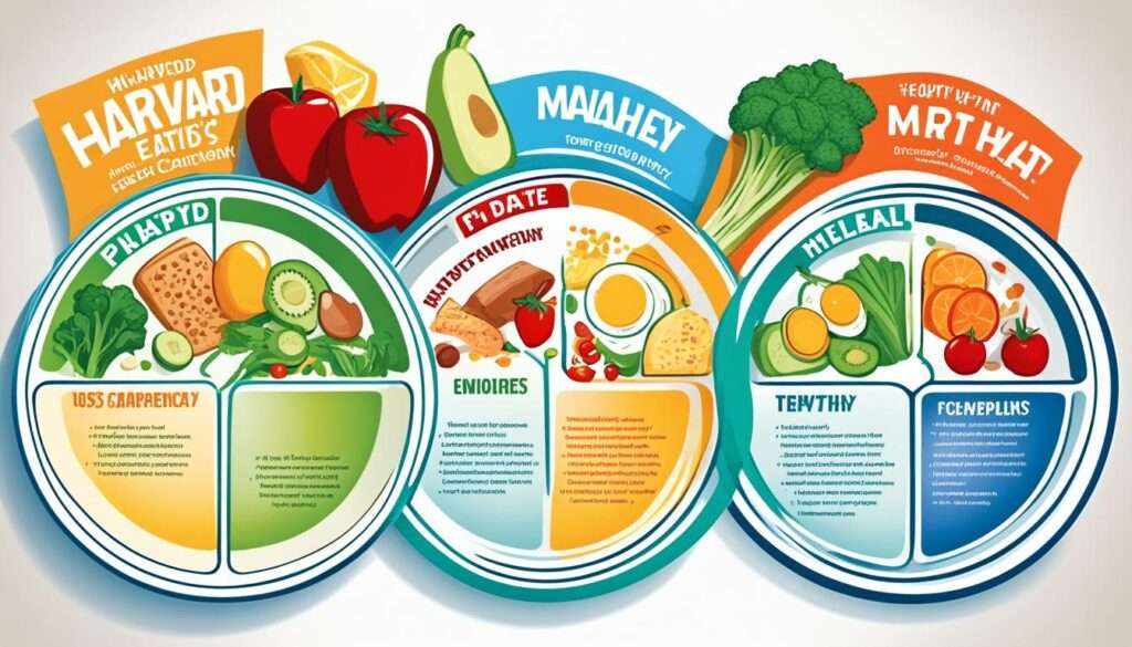 Comparing MyPlate vs Harvard Healthy Eating Plate