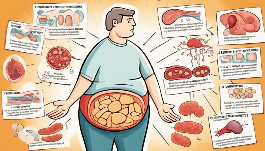 enlarged liver symptoms