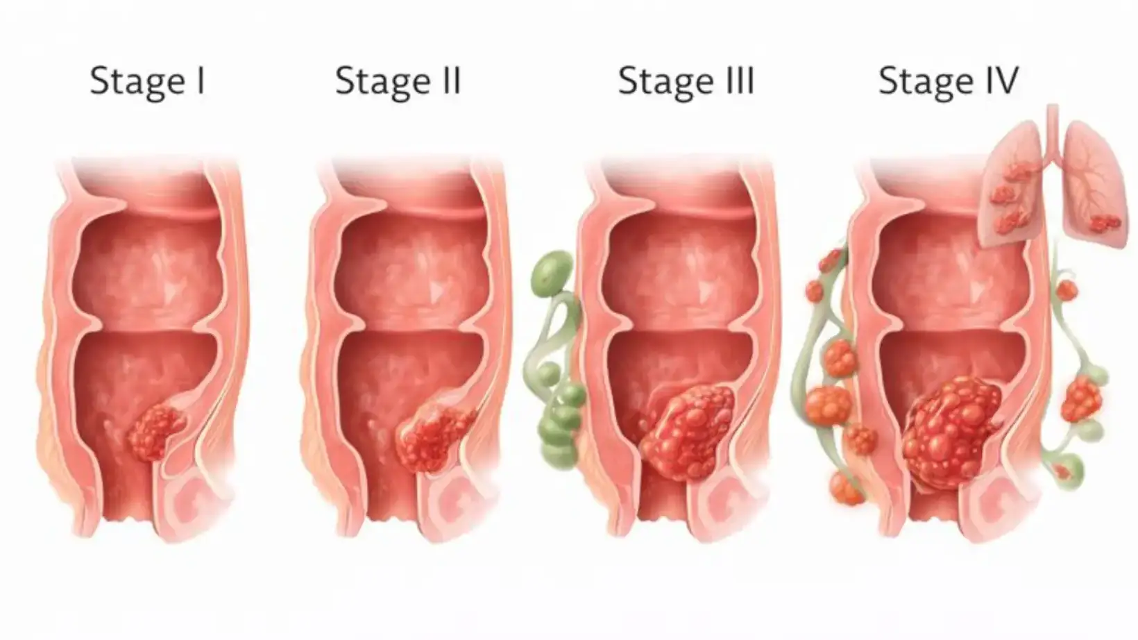 Rectal Cancer Stages: Symptoms, Treatment, and Outlook 11 rectal cancer stages