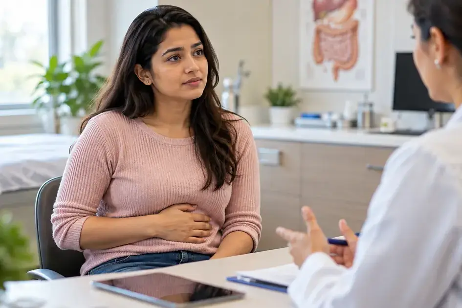 How Is Bile Acid Malabsorption Treated? What Actually Helps? 2 gastroenterology-consultation-patient-abdominal-discomfort